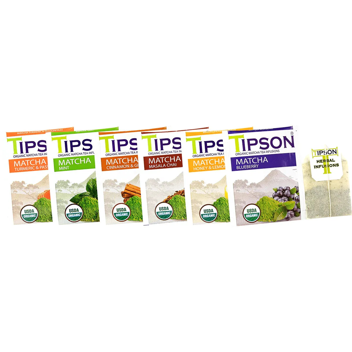 Tipson- Organic Tea- Matcha assorted