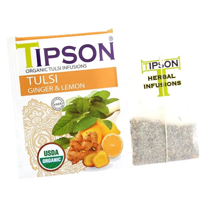 Tipson-Organic Tea- Tulsi ginger & lemon