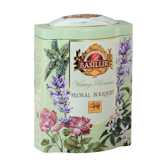Basilur-Vintage Blossoms-Floral Bouquet-Tin