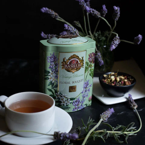 Basilur-Vintage Blossoms-Floral Bouquet-Tin