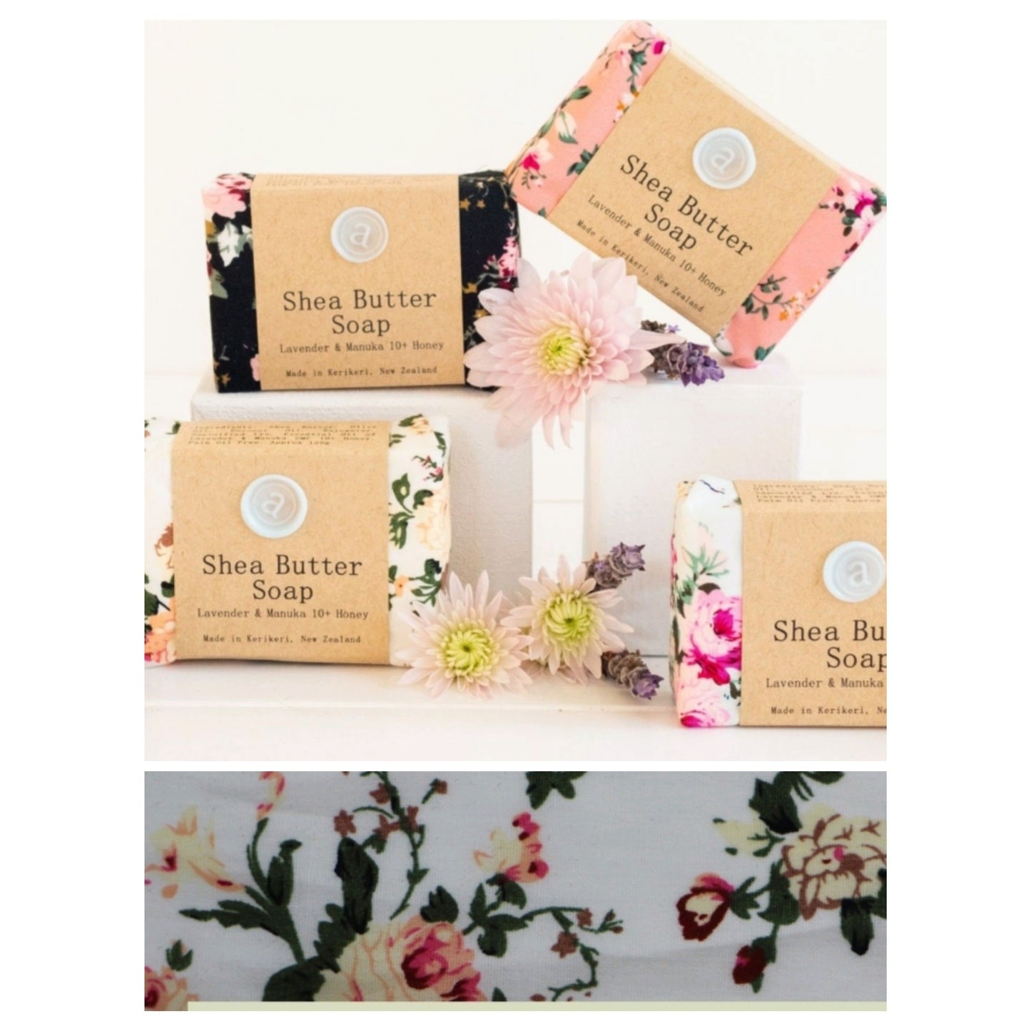Anoint  Shea Butter Soap (Ivory Floral Bouquet)