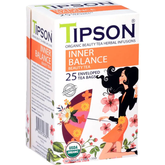 Tipson-Beauty Tea-Inner Balance with Ashwagandha - Stress Relief & Good Night Sleep