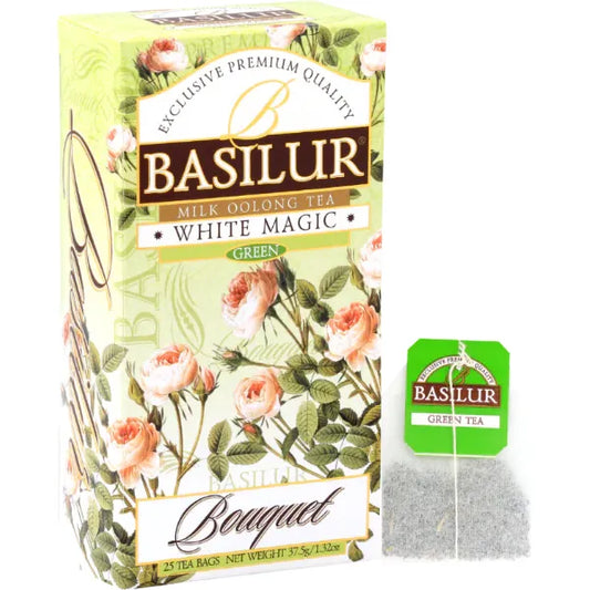 Basilur-WHITE MAGIC-Milk Oolong-Green Tea-Bouquet